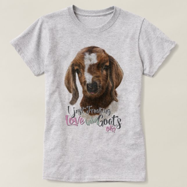 Camiseta GOAT AMVE | Eu apenas assusto amor bebezinho OK (Frente do Design)