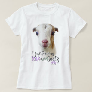 Camiseta GOAT AMVE Eu apenas assusto amor bebezinho OK