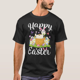 Camiseta Goat Easter Egg Hunting Floral Goat Easter Sunday