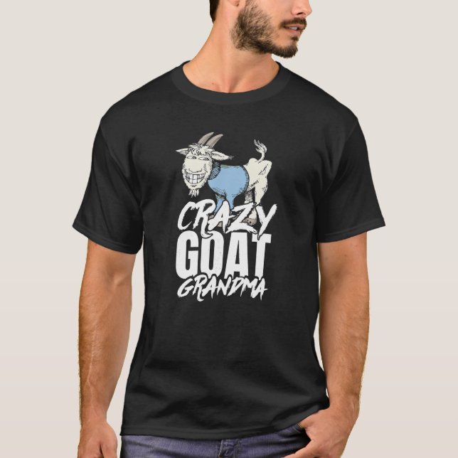 Camiseta Goat Grandma T Shirt Engraçado Tee for Women Mamãe (Frente)