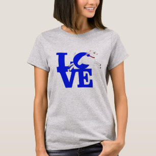 Camiseta GOAT LOVER   ROYAL BLUE Goat L O V E - Cabra branc