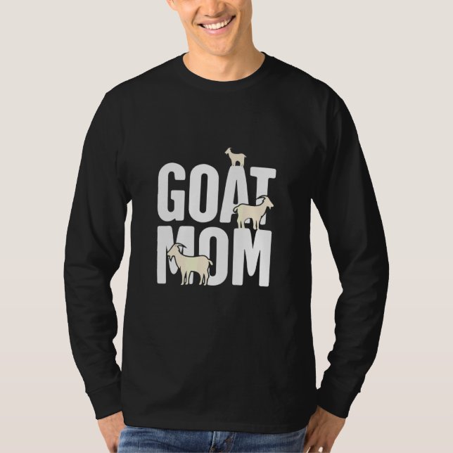Camiseta Goat Mãe Engraçado Animal De Cabra (Frente)
