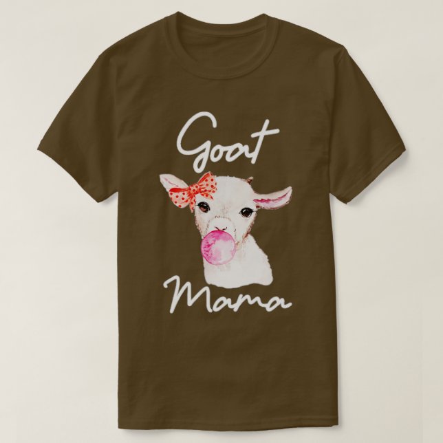 Camiseta Goat Mama Shirt Pygmy Nubian Nigerian Dwarf Goat (Frente do Design)