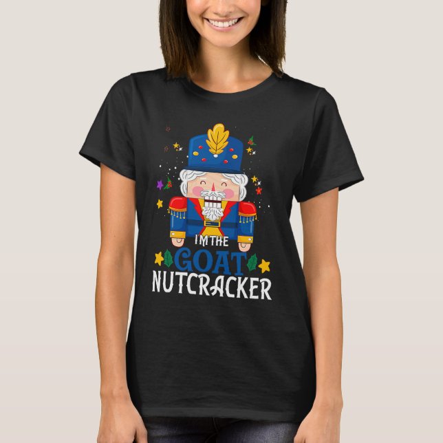 Camiseta Goat Nutcracker Matching Family Group Christmas Pa (Frente)