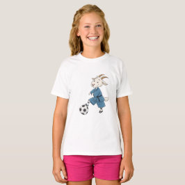 Camiseta Goat playing soccer in karate kimono