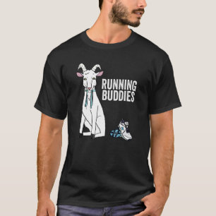Camiseta Goat Running Buddies Engraçado Pet Gif