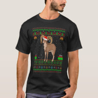 Goat Santa Hat Matching Ugly Chamois Goat Christm