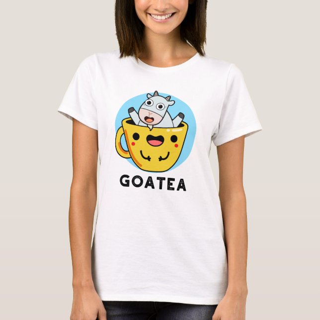 Camiseta Goatea Funny Goat Tea Pun (Frente)