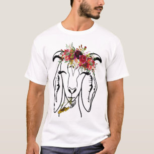 Camiseta Goats Floral Bandana Headband - Fazenda Animal Goa