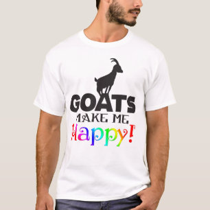 Camiseta GOATS me fazem feliz