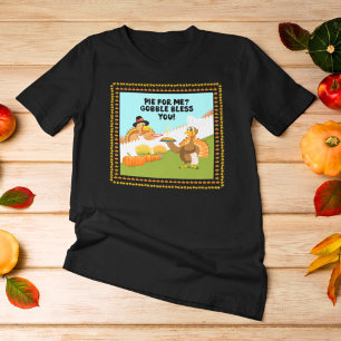 Camiseta Gobble Bless Você Engraçado A Ação de Amizade da T