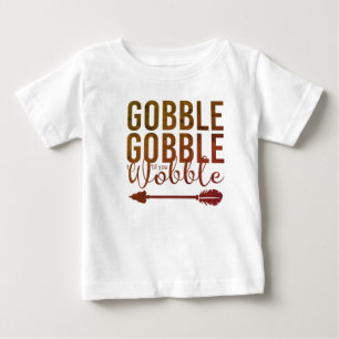 Camiseta Gobble Gobble Cute Baby's 1rua Ação de Graças