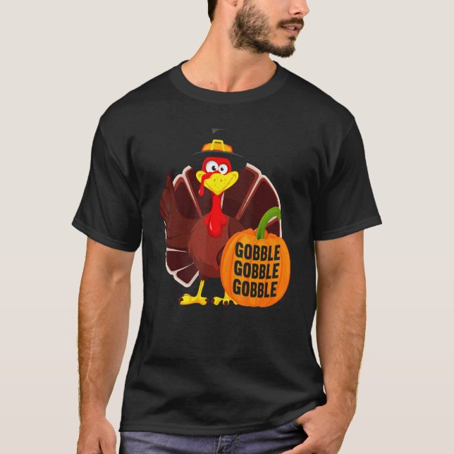 Camiseta Gobble Gobble Gobble Thanks Giving  Thanksgiving 1 (Frente)