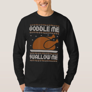 Camiseta Gobble Me Engole Dia de Ação de Graças na Turquia 