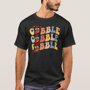 Camiseta Gobble Til You Wobble Dabbing Turkey Graças