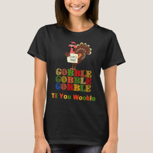 Camiseta Gobble Til You Wobble Dia de Ação de Graças Dabbin