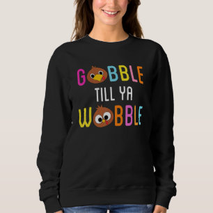 Camiseta Gobble Till Ya Wobble Cute Turkey Enfrenta Graças