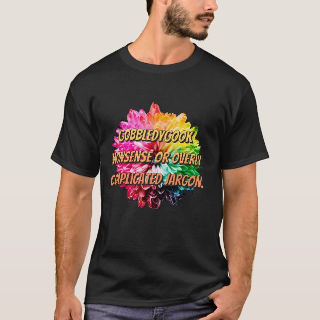 Camiseta Gobbledygook - Bobagem ou jarro excessivamente com (Frente)