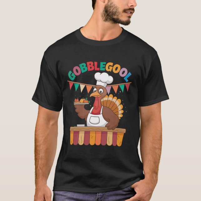 Camiseta Gobblegool Engraçado Chef Turco (Frente)