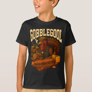 Camiseta Gobbol Peru Gobble Gool Dia de Ação de Graças Retr