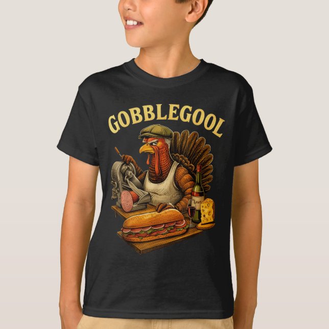 Camiseta Gobbol Turkey Thanksgiving  (Frente)