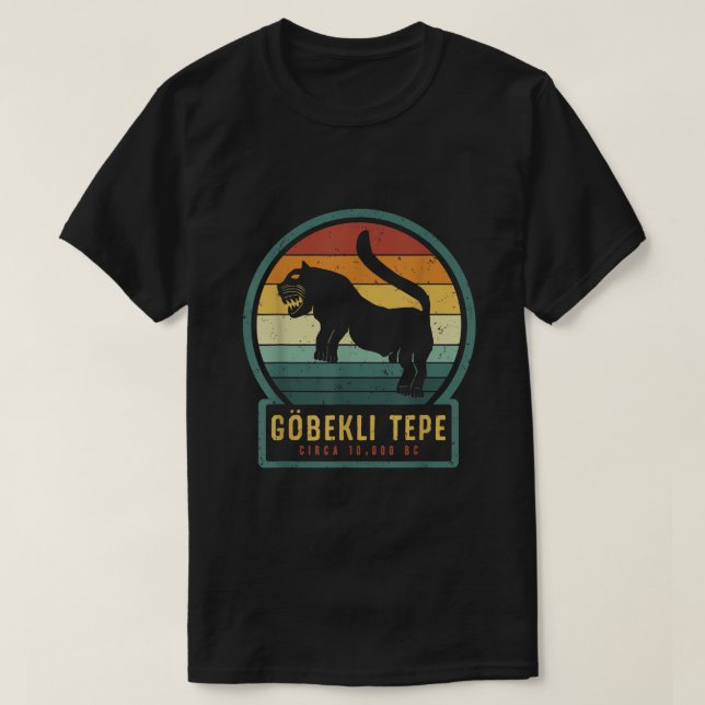 Camiseta Gobekli Tepe Lion Large Cat Ancian Megalithic Str (Frente do Design)