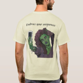 Camiseta Goblin Girl Cell Phone Selfie Fantasy Art Shirt