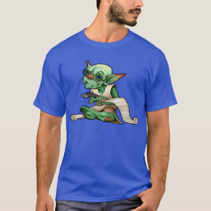 Camiseta Goblin Scribe com rolagem de enchimento e óculos T