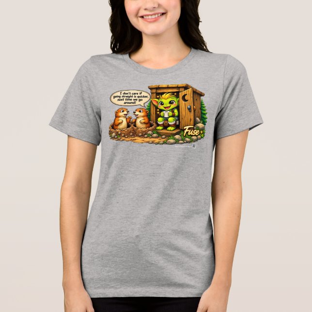 Camiseta Goblinantics ™ Desvio de Cão da Pradaria c/ Fuse (Frente)
