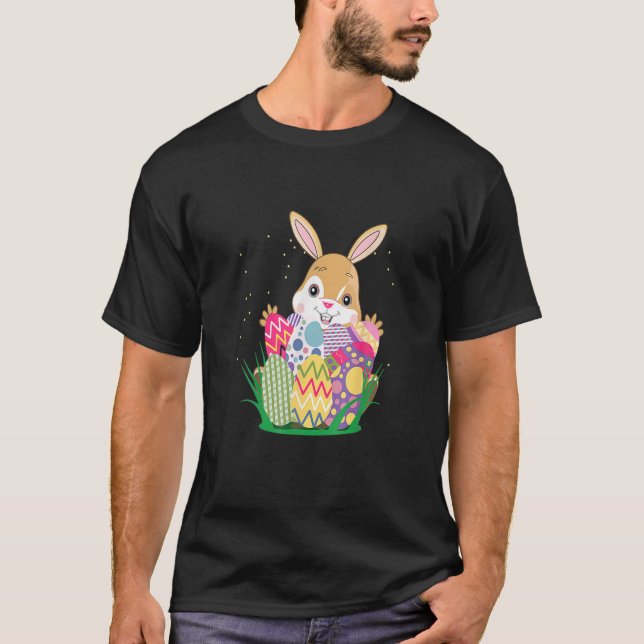 Camiseta Gocado Para A Páscoa Bunny Rabbit Animal Engraçado (Frente)