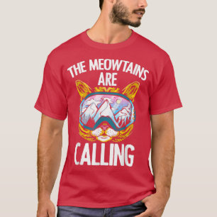 Camiseta Góculos De Gato De Neve Meowtain Feline Lover