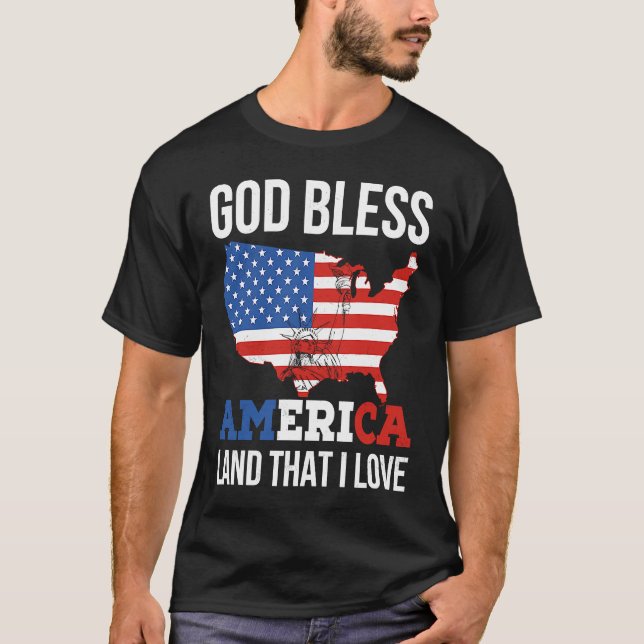 Camiseta God Bless America (Frente)