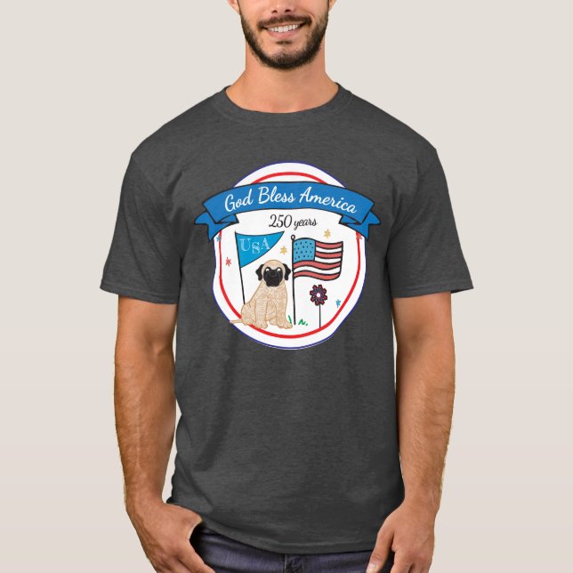 Camiseta God Bless America 250yrs (Frente)