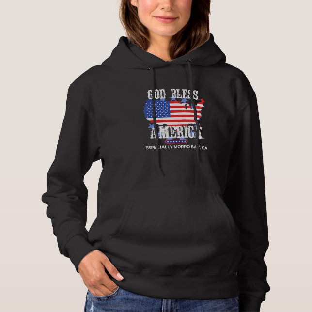 Camiseta God Bless America Especially Morro Bay CA US State (Frente)