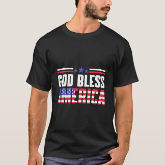 Camiseta God Bless America Usa American Flag 4Th Of July Pa