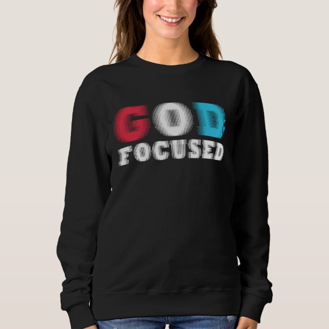 Camiseta God Focused Awesome Christian Faith Graphic Wear S (Frente)