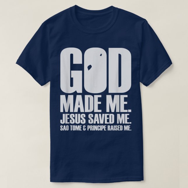 Camiseta God Made Me (Frente do Design)