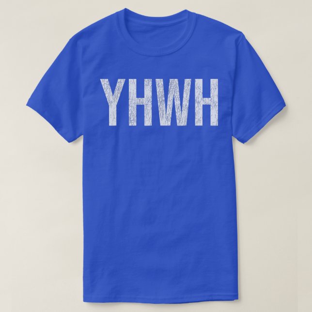 Camiseta God YHWH in Hebrew Meaning Tetragrammaton Yahweh F (Frente do Design)