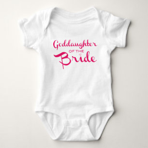 Camiseta Goddaughter do rosa do T da noiva