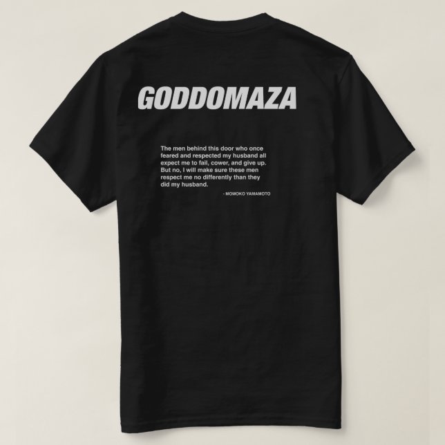 CAMISETA GODDOMAZA BLACK MOMOKO CITOU PRETO (Verso do Design)