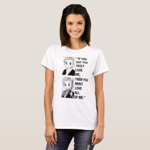 CAMISETA GODDOMAZA BW: SE VOCÊ ME AMA BRANCO