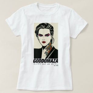 CAMISETA GODDOMAZA EAST 1985 BRANCO DRAGON NECK