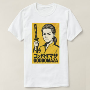 CAMISETA GODDOMAZA MOVIE POSTER AMARELO