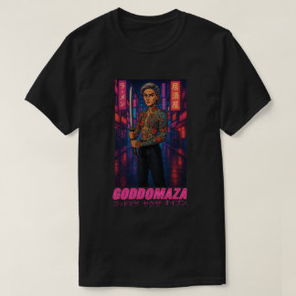 CAMISETA GODDOMAZA NEON PINK HOMENS NEGROS