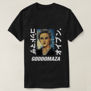 CAMISETA GODDOMAZA TEXTO ESPESSO A PRETO