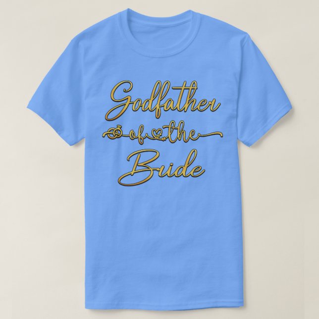 Camiseta Godfather Of The Bride Wedding Ideas For Him  (Frente do Design)