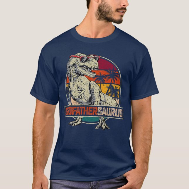 Camiseta Godfathersaurus Re Dinosaur Godfather Saurus Famil (Frente)