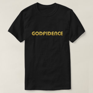 Camiseta Godfidence dourado