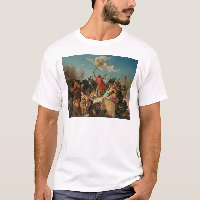 Camiseta Godfrey de Caldo, cruzado francês (Frente)