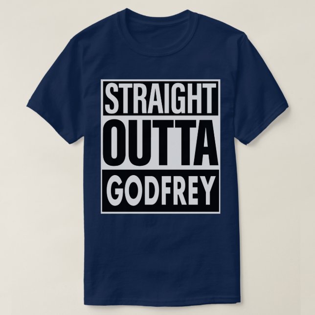 Camiseta Godfrey Name Hetero Outta Godfrey (Frente do Design)